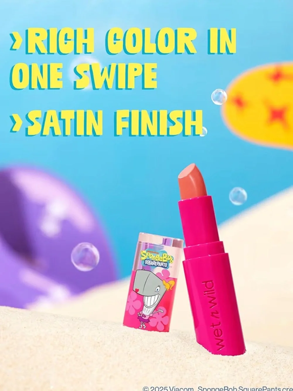 Wet N Wild Spongebob Lipstick - That's So Coral NWT